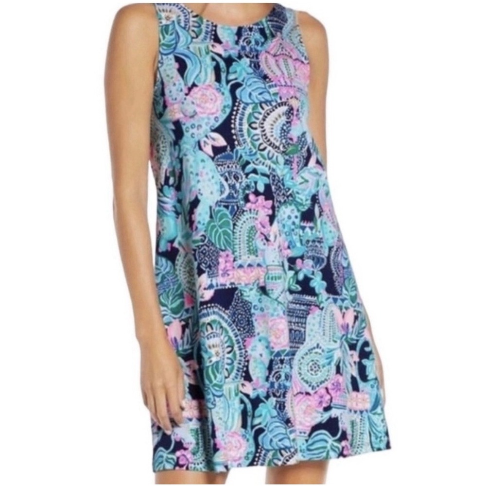 Women's Lilly Pulitzer Kristen Swing Dress Looking Sharp Size Small READ